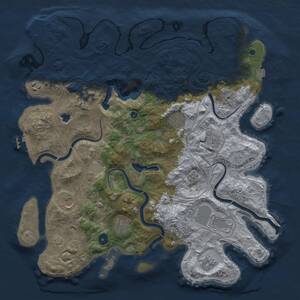 Thumbnail Rust Map: Procedural Map, Size: 4250, Seed: 1841652919, 14 Monuments