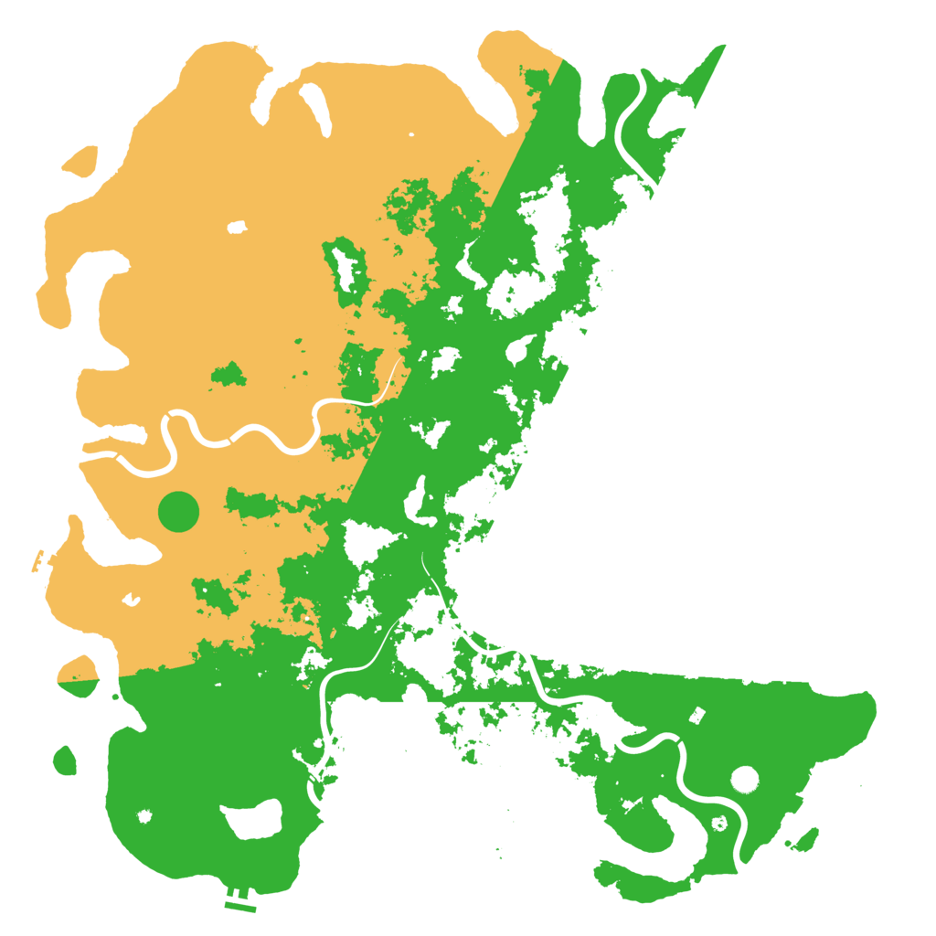 Biome Rust Map: Procedural Map, Size: 6000, Seed: 2608534