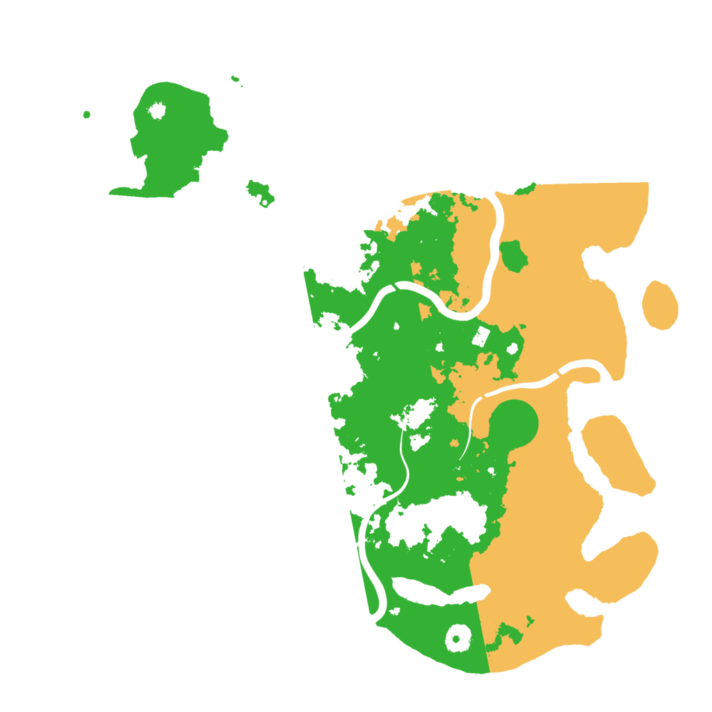 Biome Rust Map: Procedural Map, Size: 3900, Seed: 1457912349