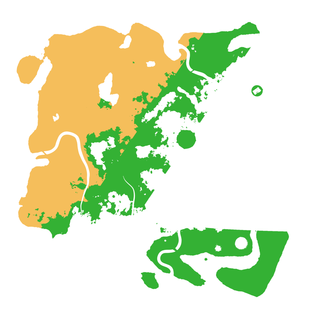 Biome Rust Map: Procedural Map, Size: 4500, Seed: 50525