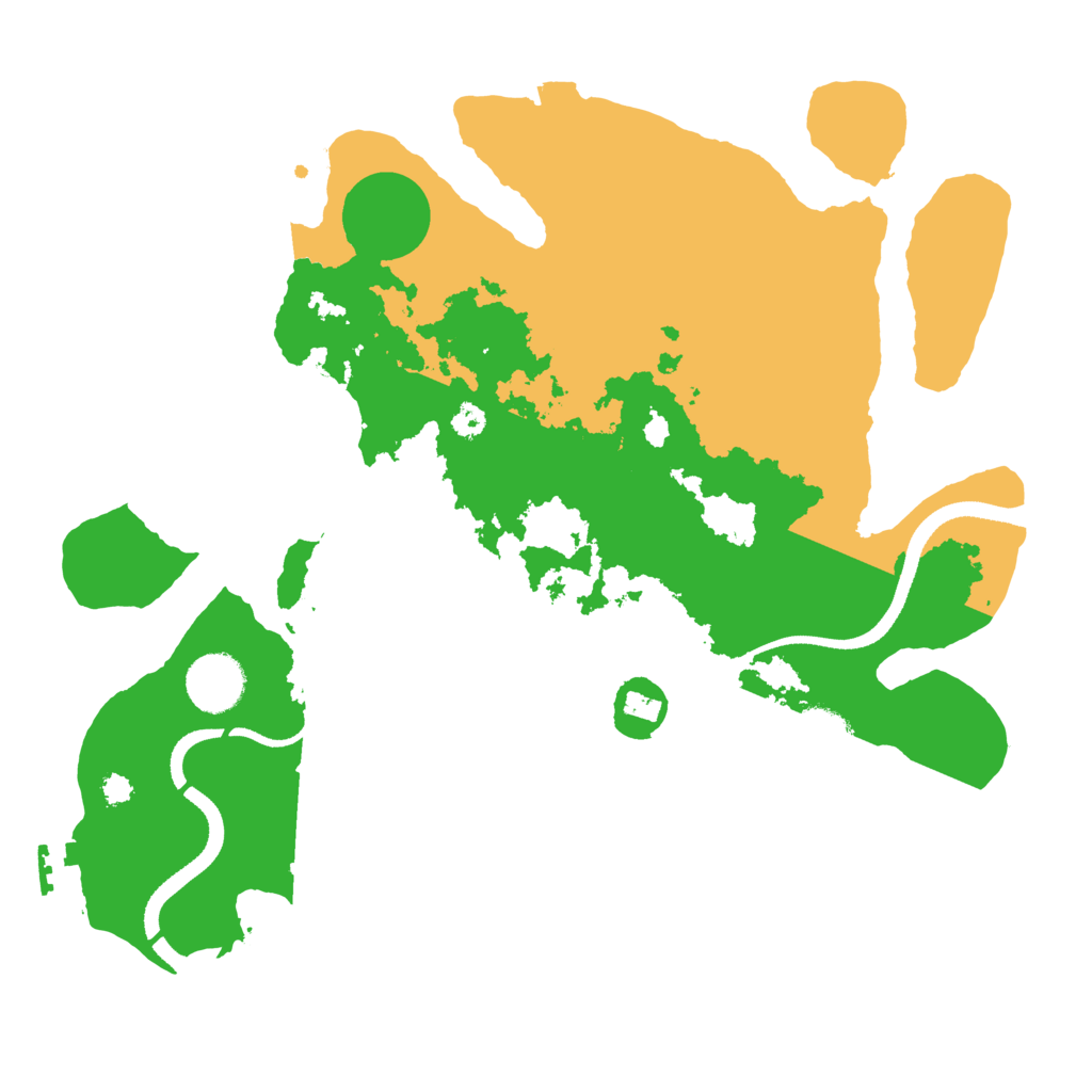 Biome Rust Map: Procedural Map, Size: 3300, Seed: 883177155