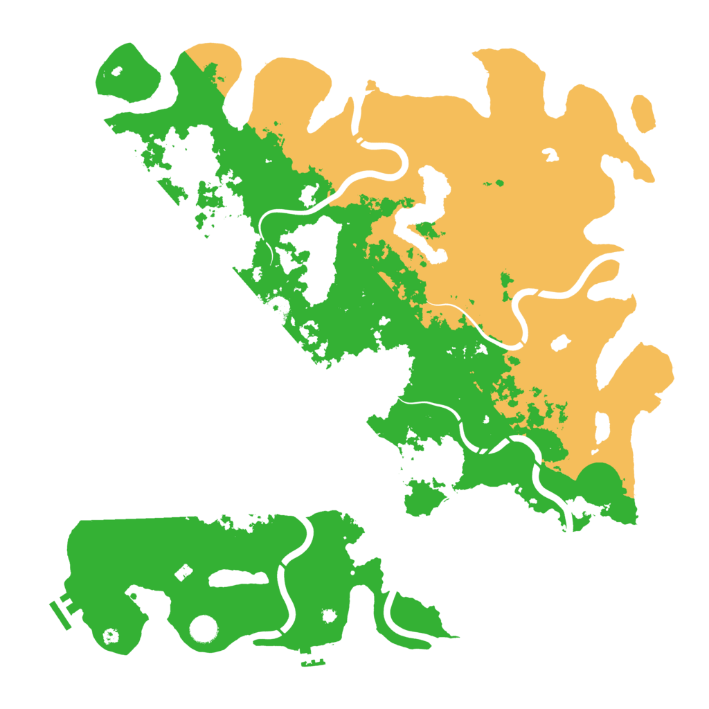 Biome Rust Map: Procedural Map, Size: 4500, Seed: 75653716