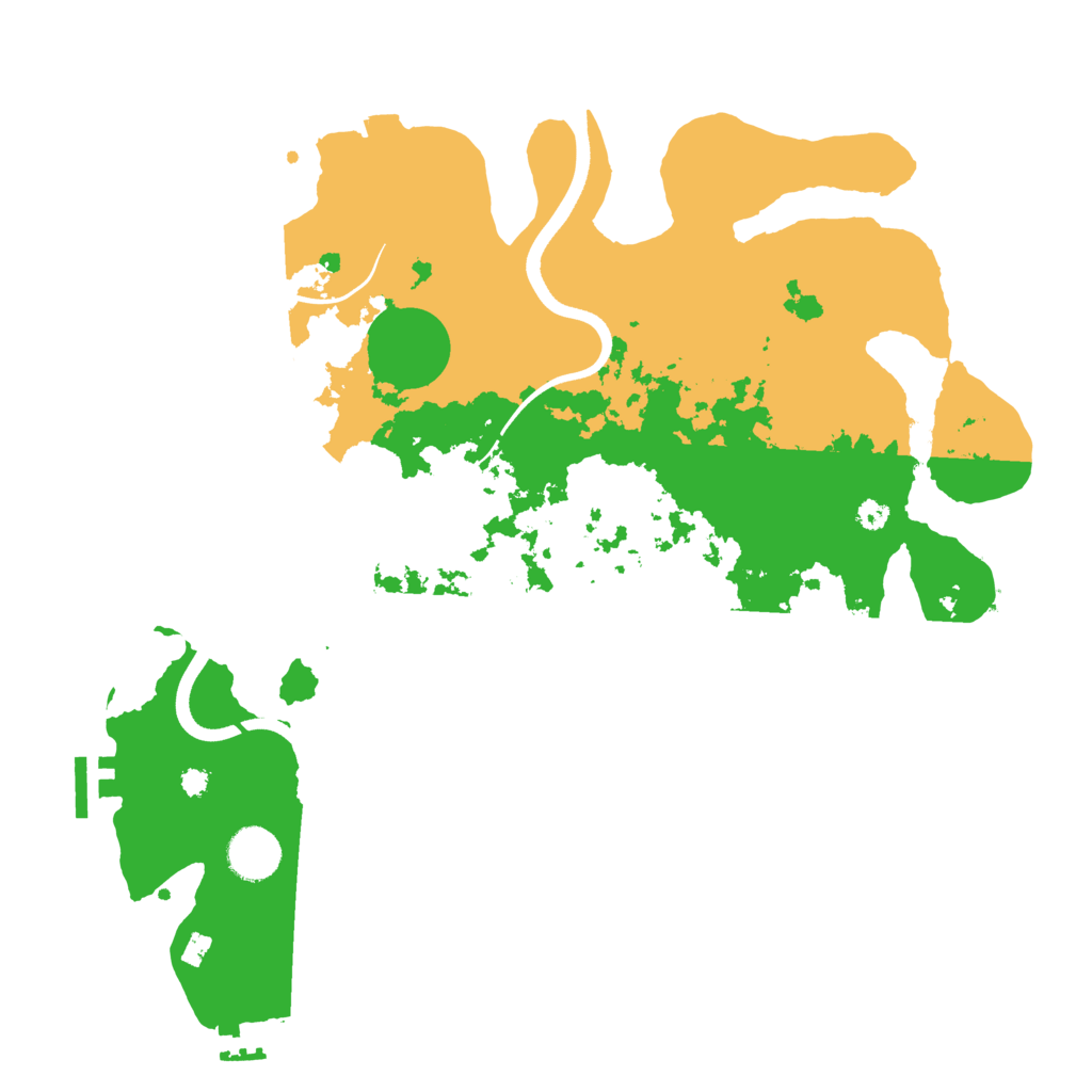 Biome Rust Map: Procedural Map, Size: 3600, Seed: 24082024