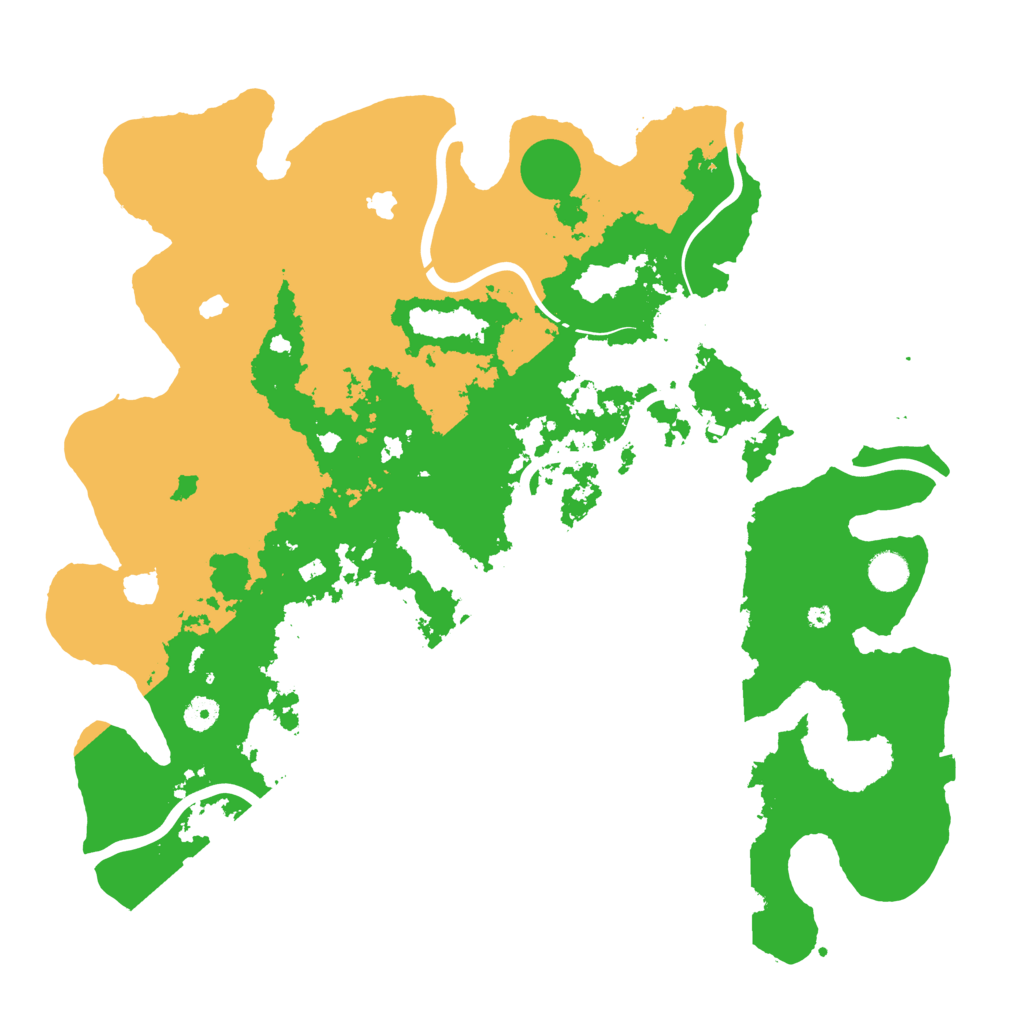 Biome Rust Map: Procedural Map, Size: 4500, Seed: 736809657