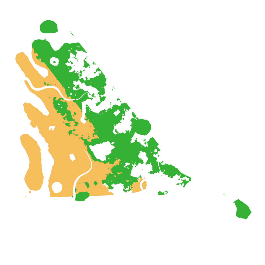 Biome Rust Map: Procedural Map, Size: 4500, Seed: 877548446