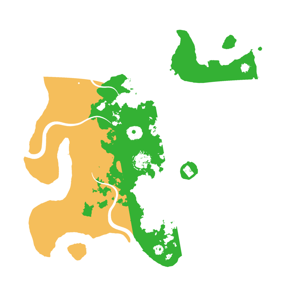 Biome Rust Map: Procedural Map, Size: 3000, Seed: 520188584
