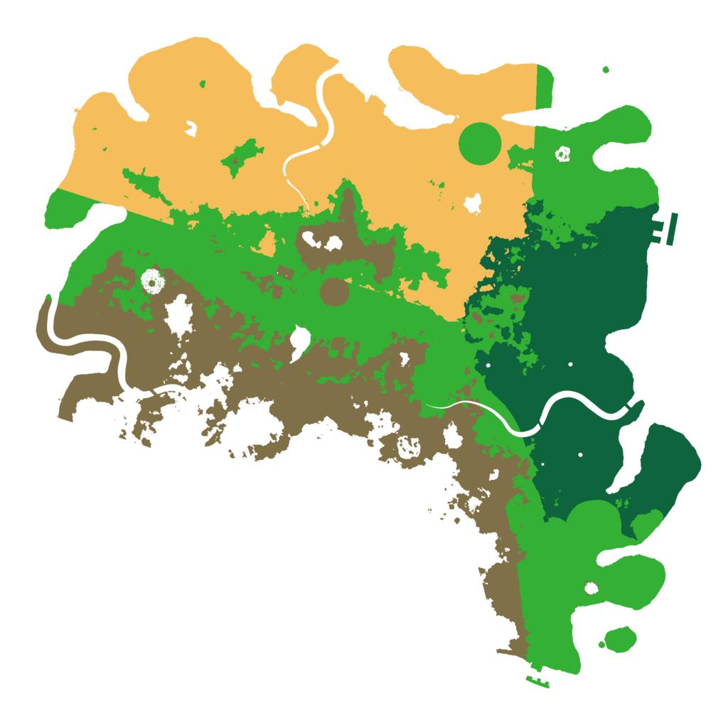 Biome Rust Map: Procedural Map, Size: 4500, Seed: 408238499