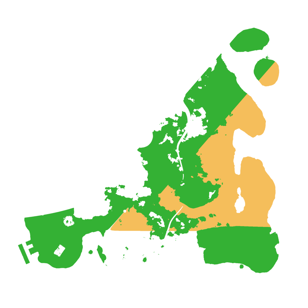 Biome Rust Map: Procedural Map, Size: 3000, Seed: 24814