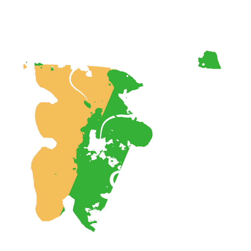 Biome Rust Map: Procedural Map, Size: 2800, Seed: 1054447430