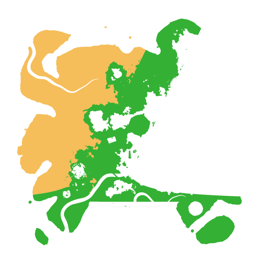 Biome Rust Map: Procedural Map, Size: 3500, Seed: 849239676