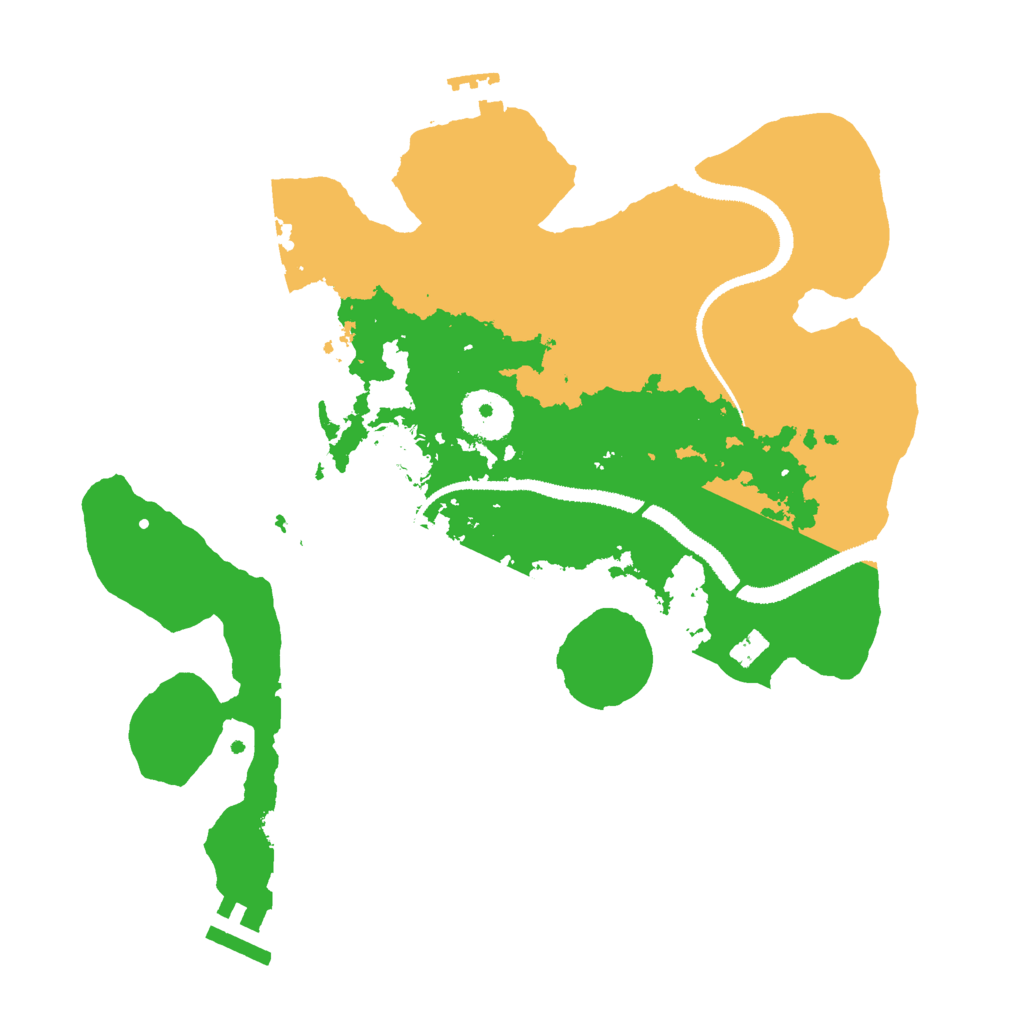 Biome Rust Map: Procedural Map, Size: 3000, Seed: 39738