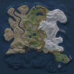 Thumbnail Rust Map: Procedural Map, Size: 3600, Seed: 1279, 12 Monuments