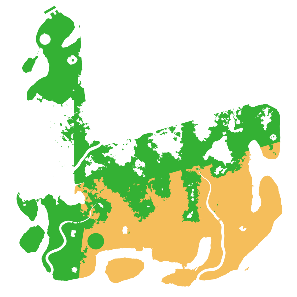 Biome Rust Map: Procedural Map, Size: 4800, Seed: 186038235