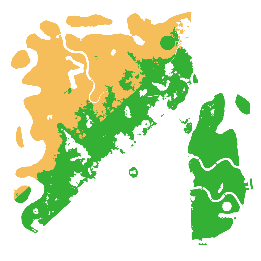Biome Rust Map: Procedural Map, Size: 4850, Seed: 629163497