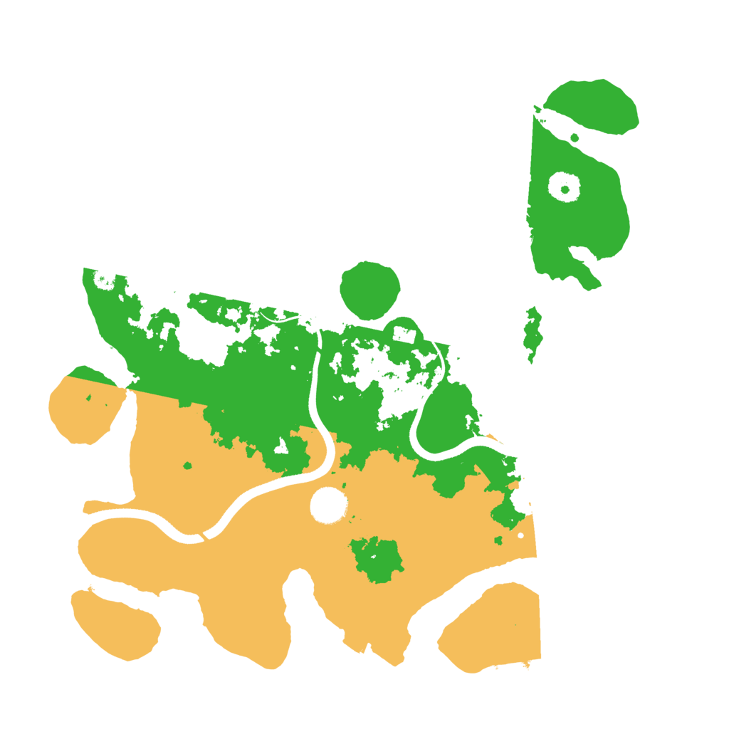 Biome Rust Map: Procedural Map, Size: 3500, Seed: 155487011