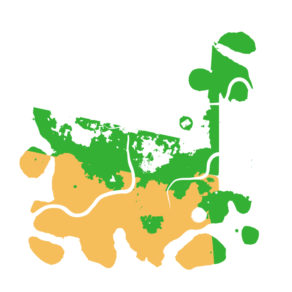 Biome Rust Map: Procedural Map, Size: 3500, Seed: 155487011