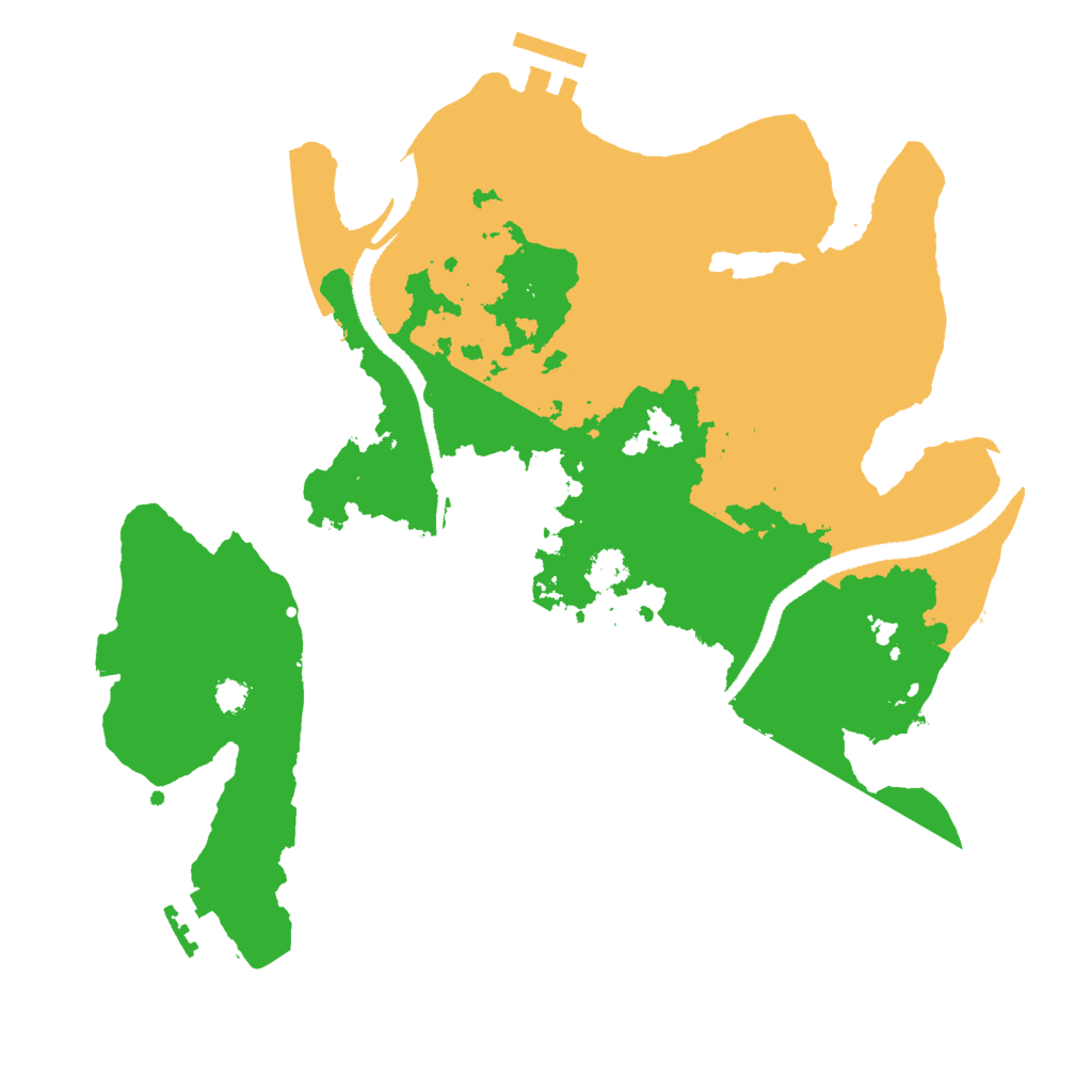 Biome Rust Map: Procedural Map, Size: 3000, Seed: 17725800