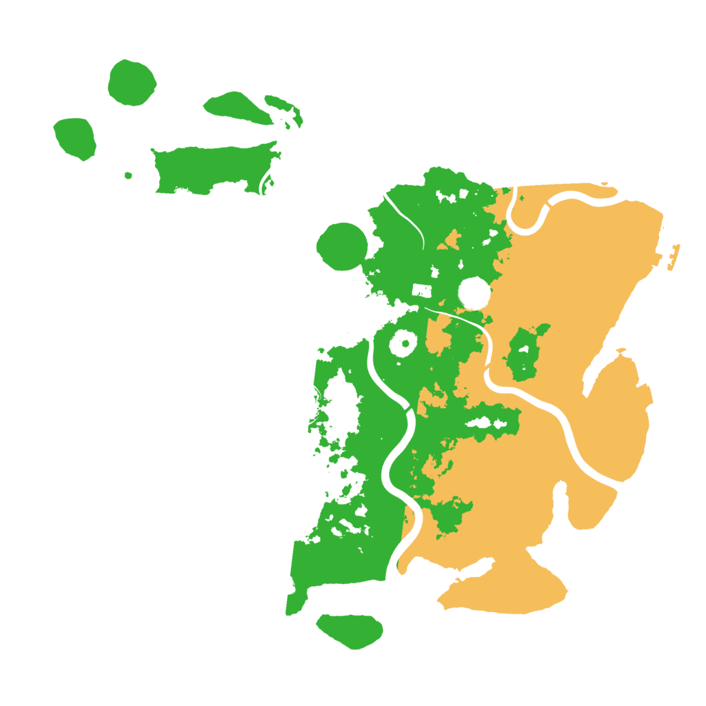 Biome Rust Map: Procedural Map, Size: 3900, Seed: 2025751448