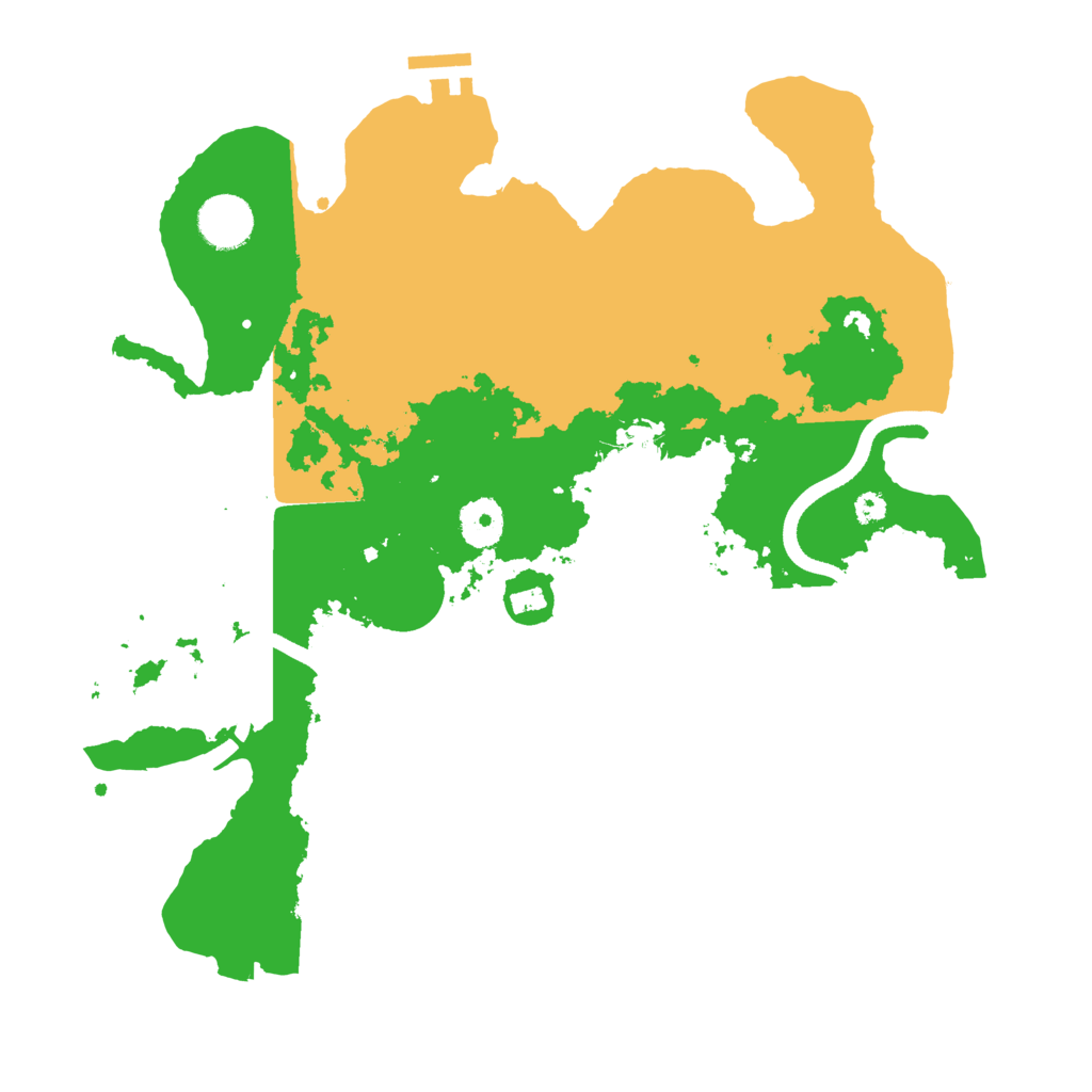 Biome Rust Map: Procedural Map, Size: 3500, Seed: 633530811
