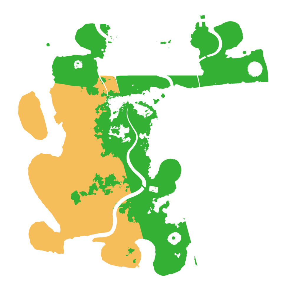 Biome Rust Map: Procedural Map, Size: 3600, Seed: 732457