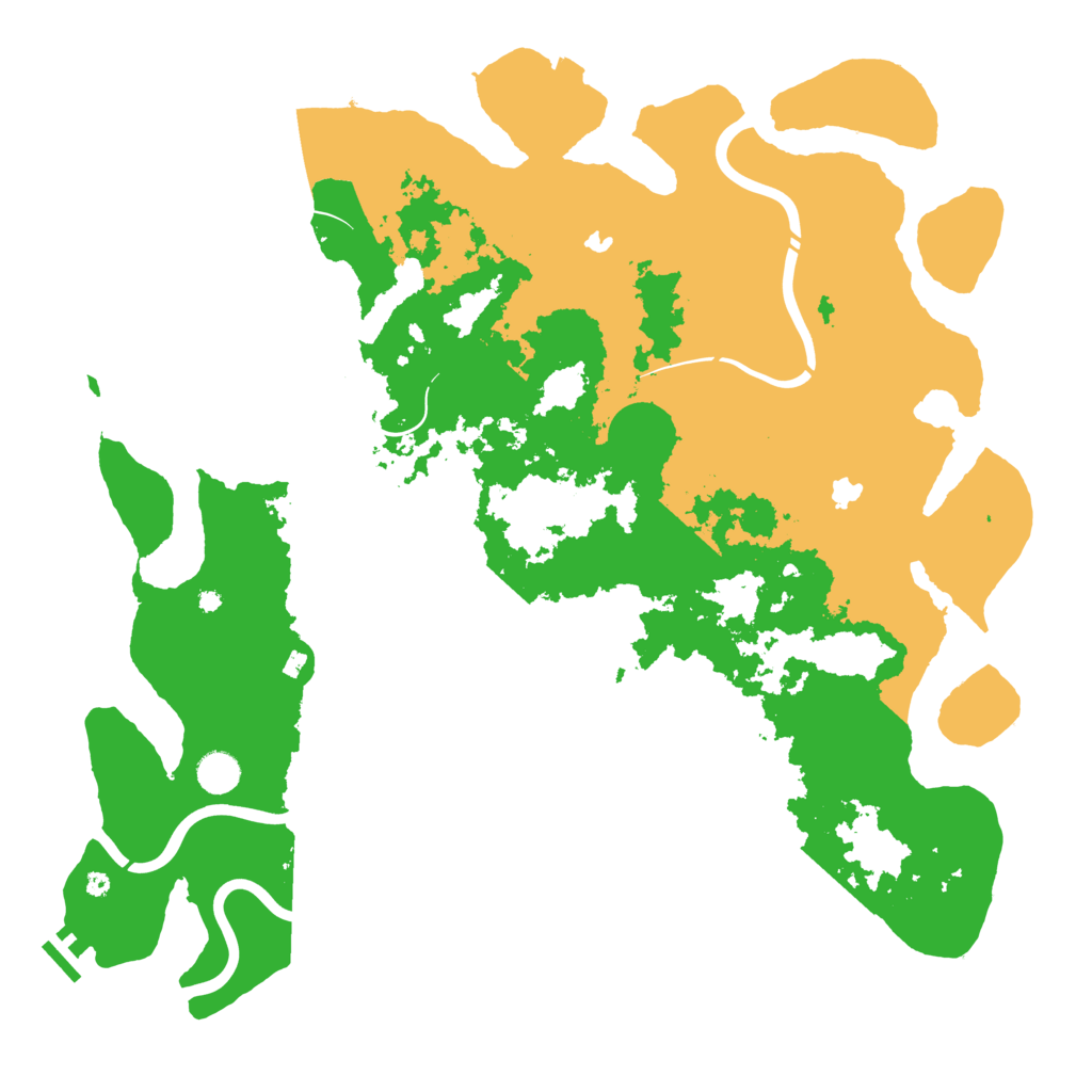Biome Rust Map: Procedural Map, Size: 4500, Seed: 953889493