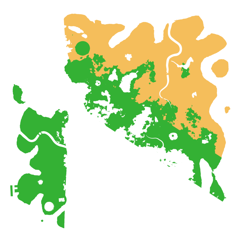 Biome Rust Map: Procedural Map, Size: 4500, Seed: 909640077