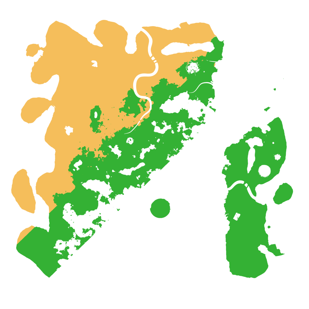 Biome Rust Map: Procedural Map, Size: 4500, Seed: 102709077