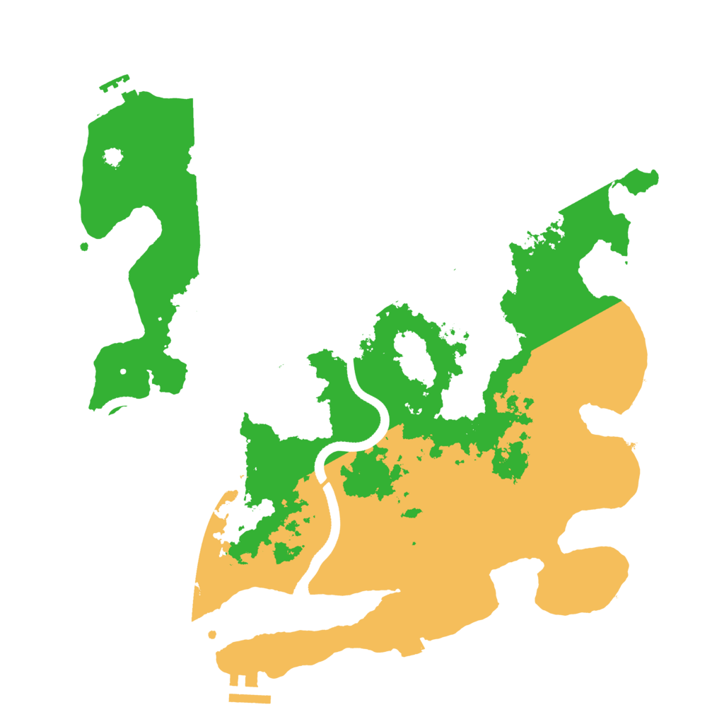 Biome Rust Map: Procedural Map, Size: 3500, Seed: 1526413124