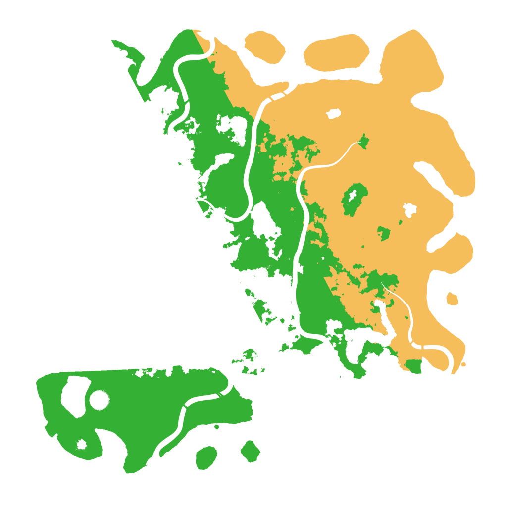 Biome Rust Map: Procedural Map, Size: 4500, Seed: 400763657
