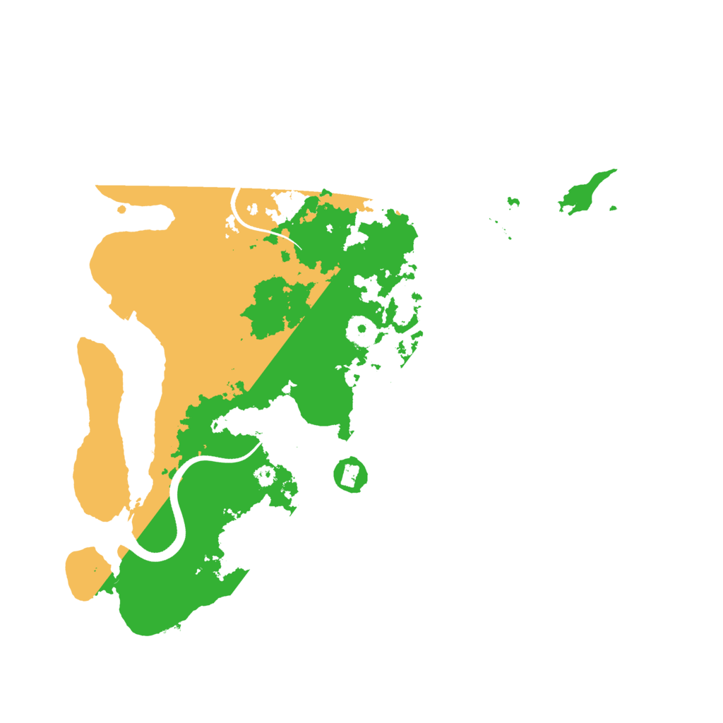 Biome Rust Map: Procedural Map, Size: 3500, Seed: 508690387