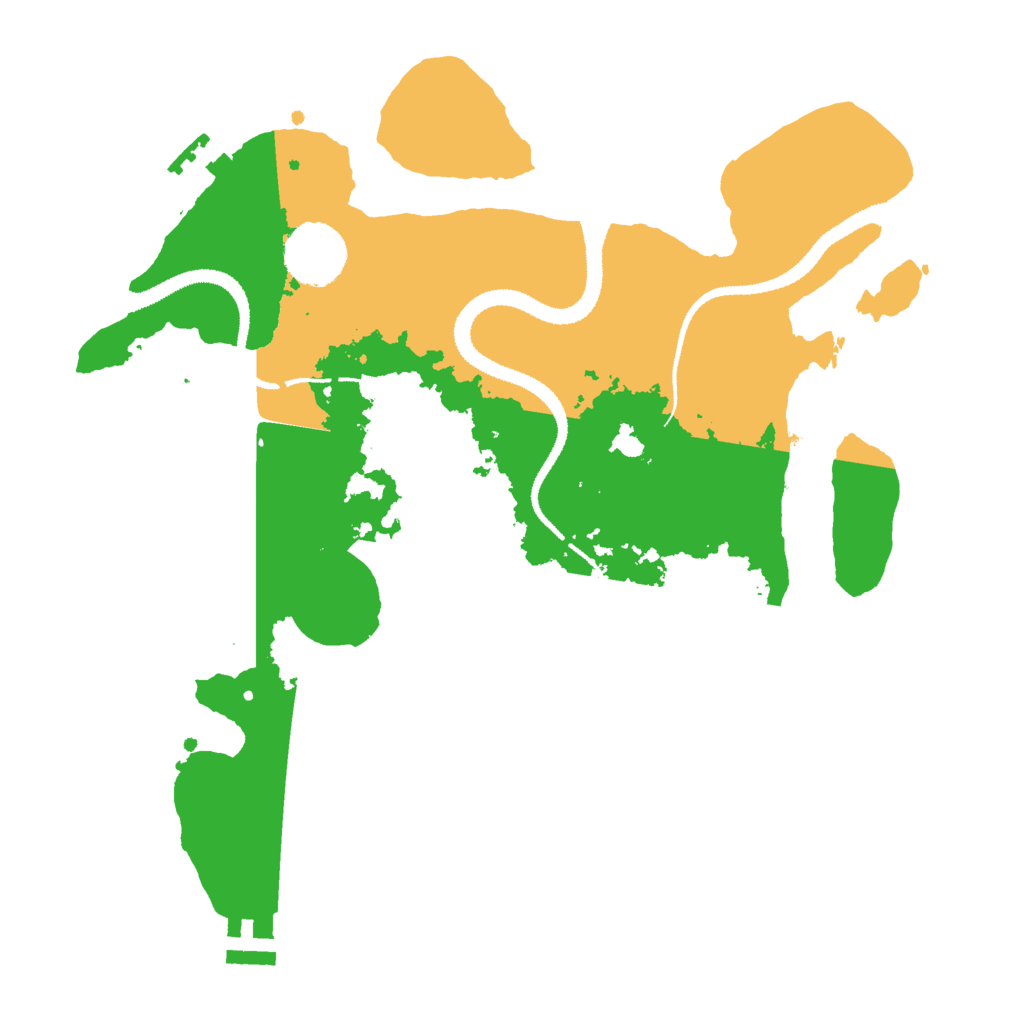 Biome Rust Map: Procedural Map, Size: 3000, Seed: 20523