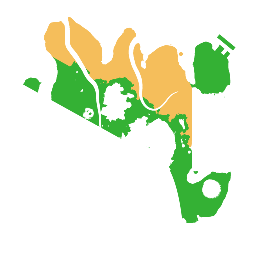 Biome Rust Map: Procedural Map, Size: 2500, Seed: 1753188697