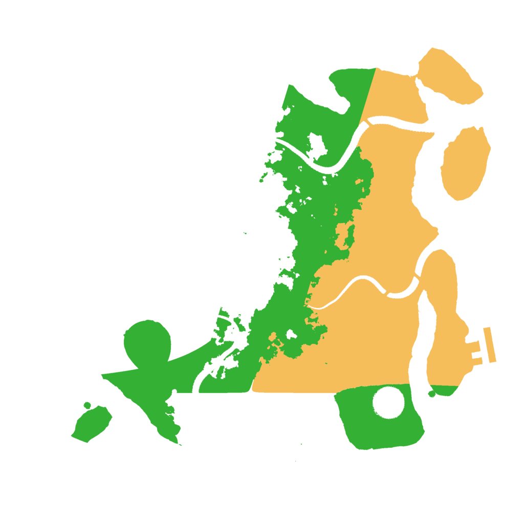 Biome Rust Map: Procedural Map, Size: 3000, Seed: 943183