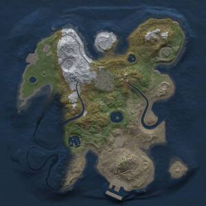 Thumbnail Rust Map: Procedural Map, Size: 2500, Seed: 4741, 6 Monuments