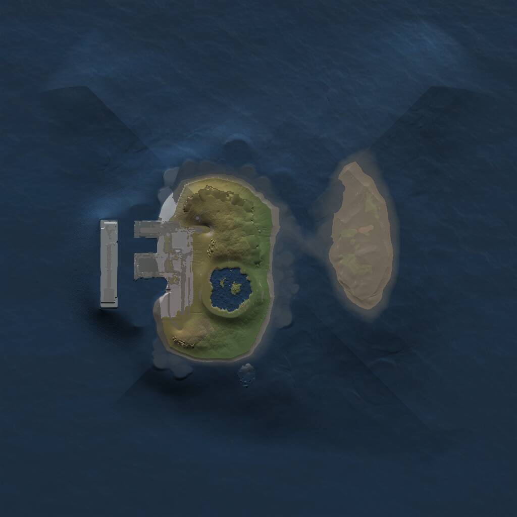 Rust Map: Procedural Map, Size: 1200, Seed: 564727752, 2 Monuments