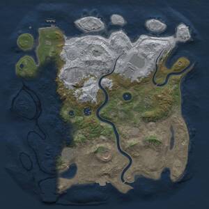Thumbnail Rust Map: Procedural Map, Size: 3750, Seed: 394440115, 14 Monuments