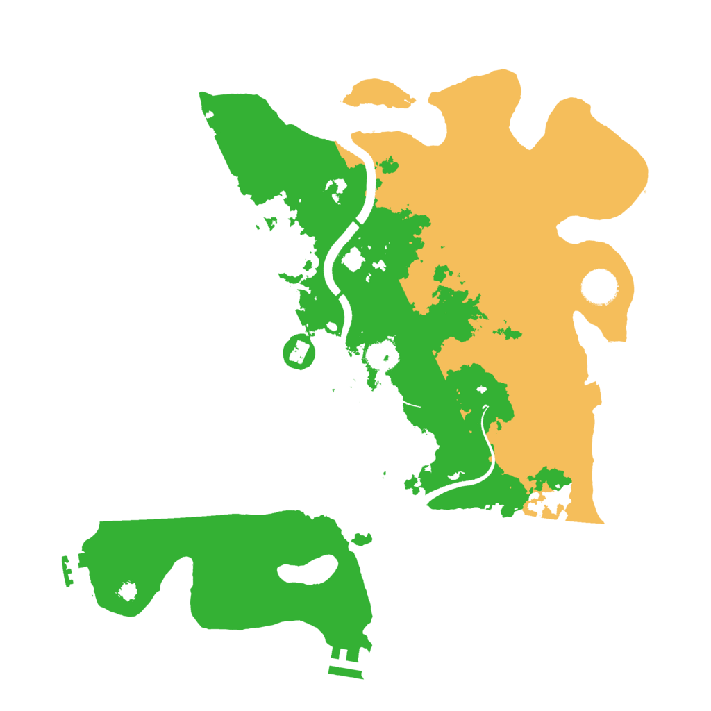 Biome Rust Map: Procedural Map, Size: 3500, Seed: 2057055174