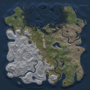 Thumbnail Rust Map: Procedural Map, Size: 4800, Seed: 1428635333, 17 Monuments