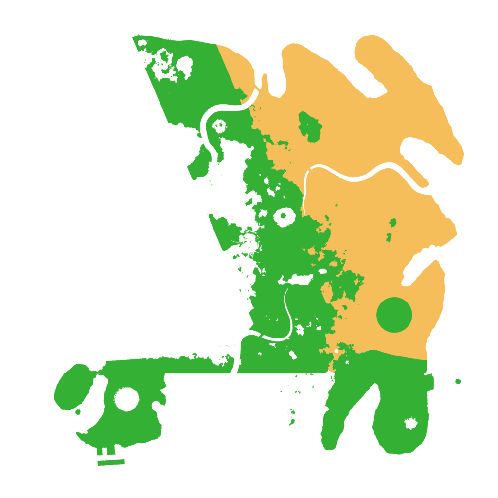 Biome Rust Map: Procedural Map, Size: 3700, Seed: 92963390