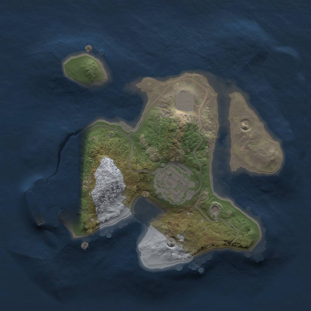 Rust Map: Procedural Map, Size: 1750, Seed: 1789789, 3 Monuments