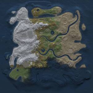 Thumbnail Rust Map: Procedural Map, Size: 3500, Seed: 1904753783, 12 Monuments