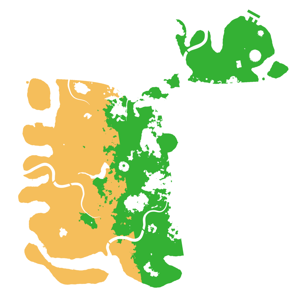 Biome Rust Map: Procedural Map, Size: 4500, Seed: 1327861440