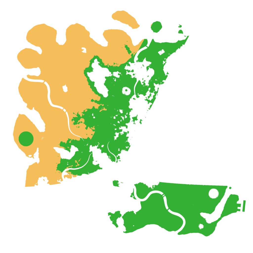 Biome Rust Map: Procedural Map, Size: 4500, Seed: 233323