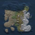 Thumbnail Rust Map: Procedural Map, Size: 2500, Seed: 354577310, 8 Monuments