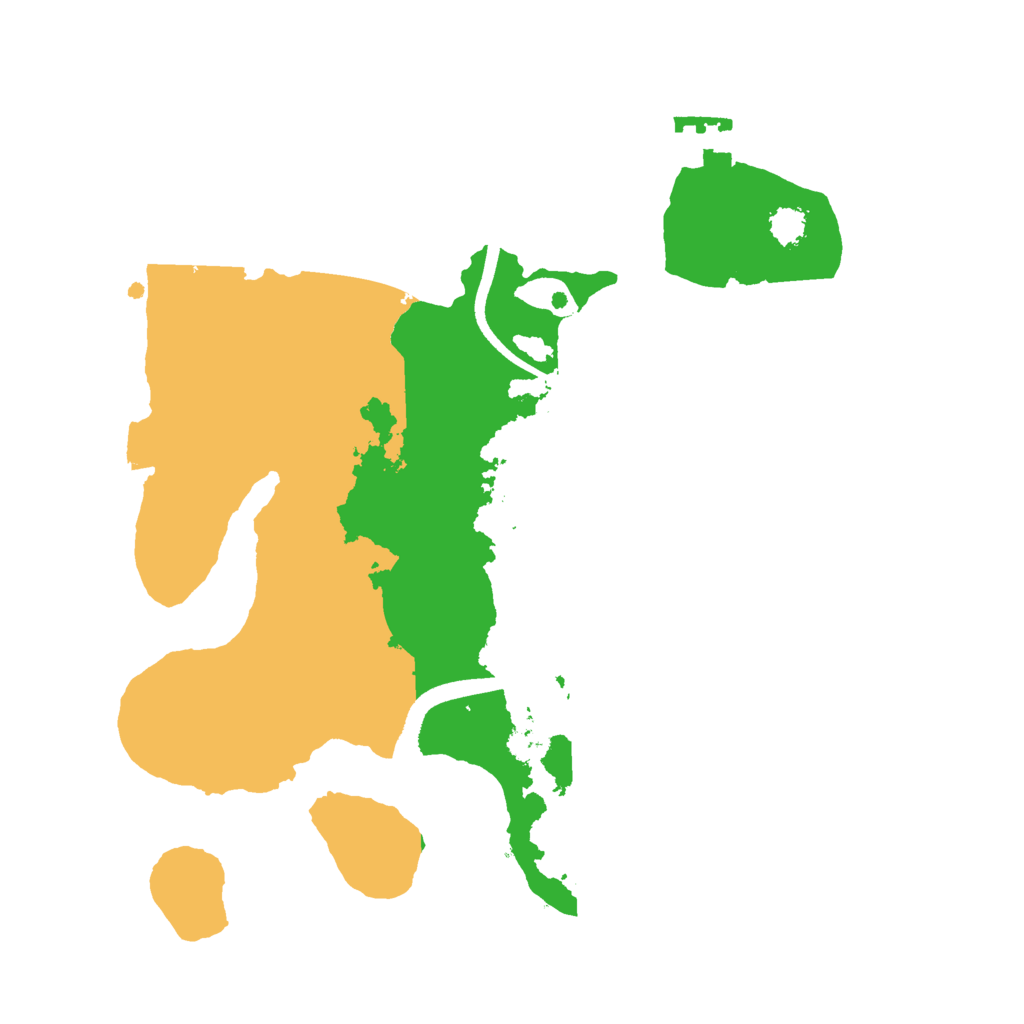 Biome Rust Map: Procedural Map, Size: 2500, Seed: 354577310