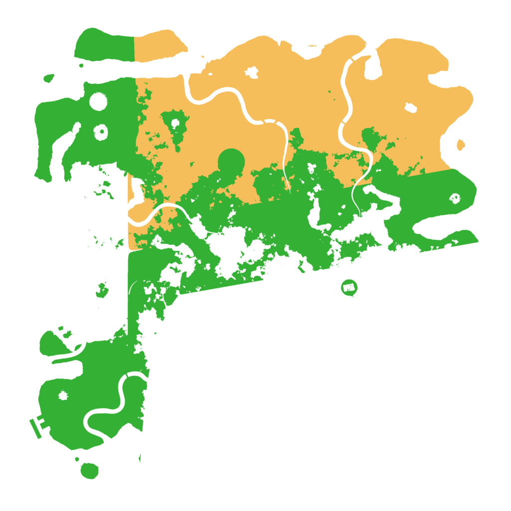 Biome Rust Map: Procedural Map, Size: 5000, Seed: 116291202