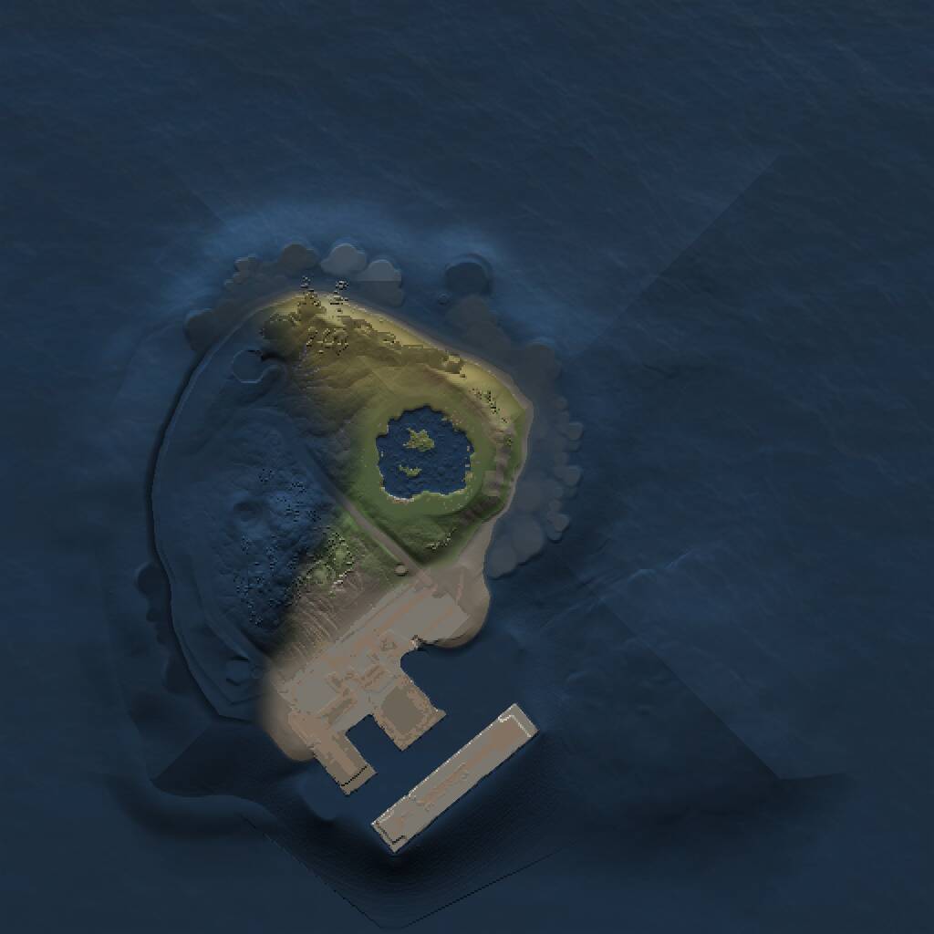 Rust Map: Procedural Map, Size: 1000, Seed: 1322318838, 2 Monuments