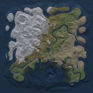 Thumbnail Rust Map: Procedural Map, Size: 4250, Seed: 587897368, 16 Monuments
