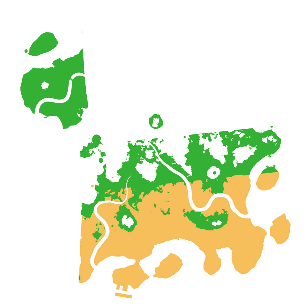 Biome Rust Map: Procedural Map, Size: 3700, Seed: 711313999