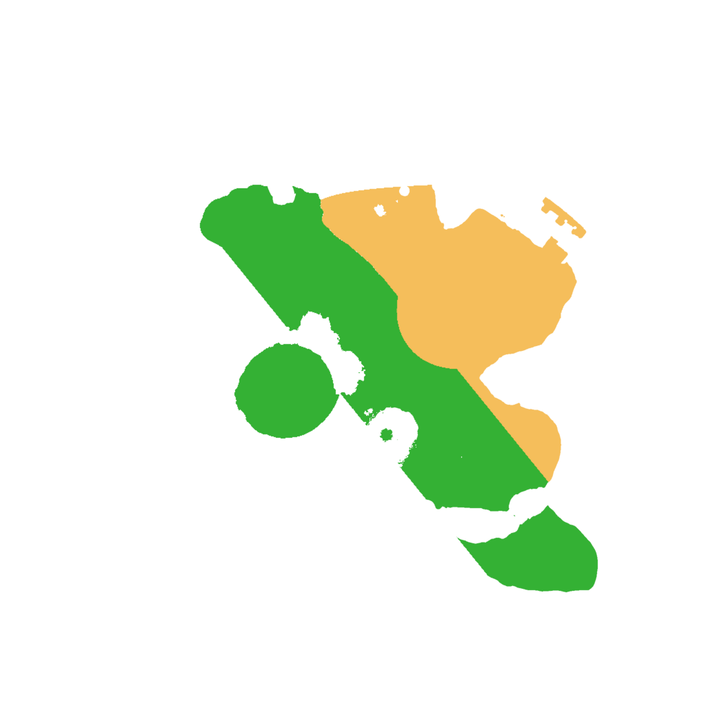 Biome Rust Map: Procedural Map, Size: 2000, Seed: 87652